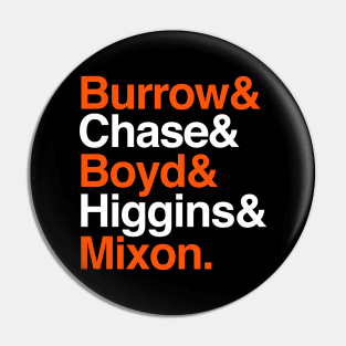 Bengals Helvetica Burrow Pin