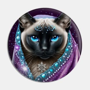 Dazzling Siamese Cat Pin