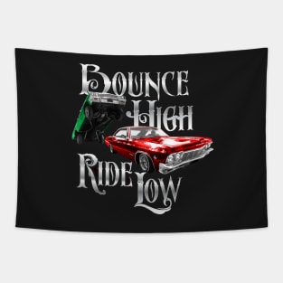 Auto Series Bounce High Ride Low Lowriders Tapestry
