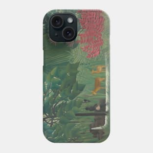 The Waterfall by Henri Rousseau Phone Case