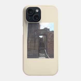 Pompeii Stairway near Mt. Vesuvius, Naples, Italy Phone Case