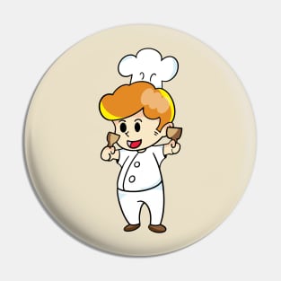 chef cartoon character  drawing design Pin