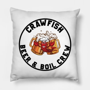 CRAWFISH BEER & BOIL CREW Pillow