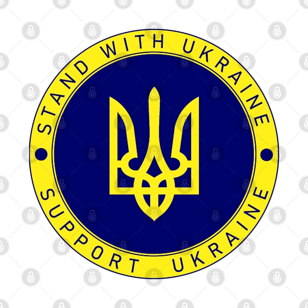 Ukraine Flag Trident by Ankerd