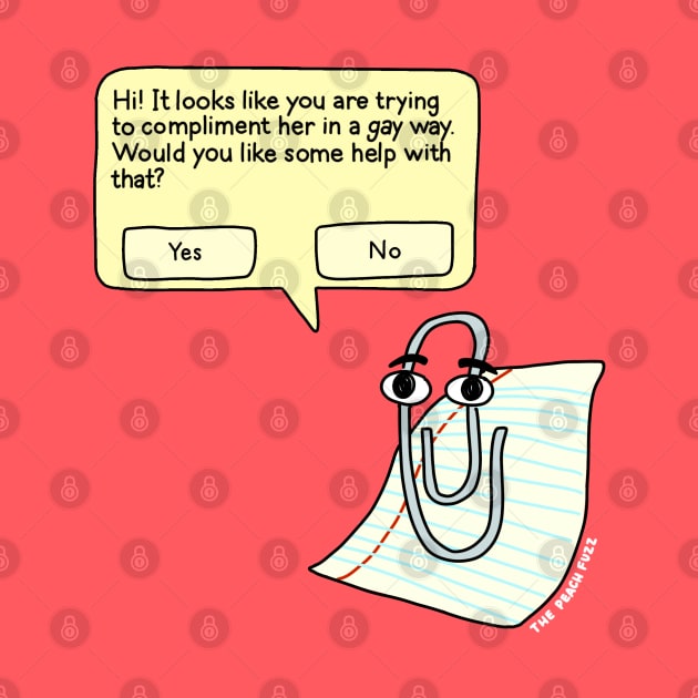 Queer Clippy - The Peach Fuzz by ThePeachFuzz