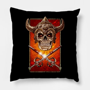 Skull Barbarian Pillow