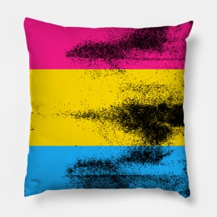 Pansexual Pride Flag with Texture Finish Pillow