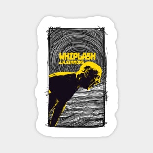 whiplash jk simmons graphic, illustration design ironpalette Magnet