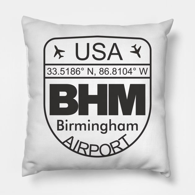Birmingham, Alabama Pillow by Woohoo