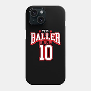 10th Birthday Basketball Lover 10 Years Old Bday Phone Case