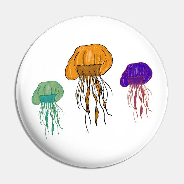 Jellyfish Pin by Joker & Angel