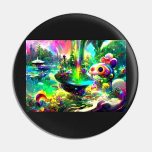 Color Globs | Rainbow Water Forest Pin