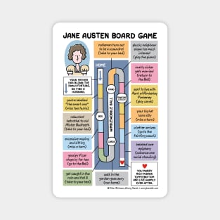 Jane Austen Board Game Magnet