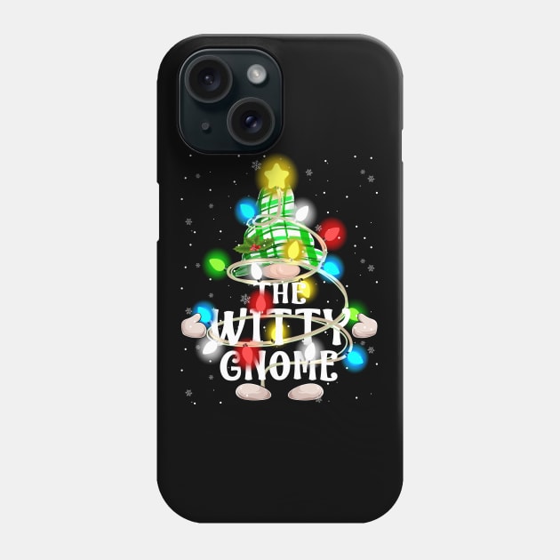 The Witty Gnome Christmas Matching Family Shirt Phone Case by intelus
