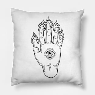 Mysterious Eye. Magic Hand Pillow