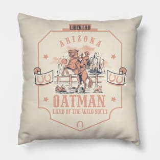 Oatman Arizona wild west town Pillow