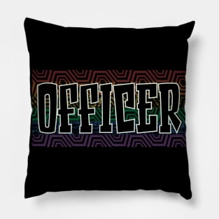 LGBTQ PATTERN USA OFFICER Pillow