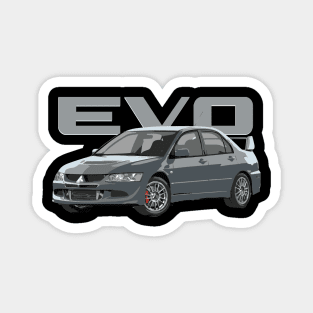 graphite grey mitsubishi evo 8 Magnet