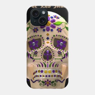 Dia De Los Muertos - Flower Skull Phone Case