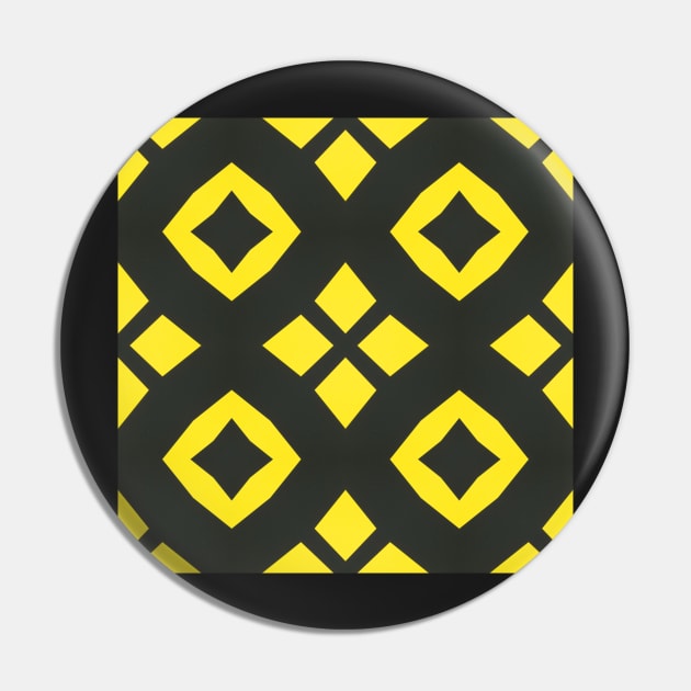 Black and Yellow Honey Bee Colors Pattern 2 Pin by BubbleMench