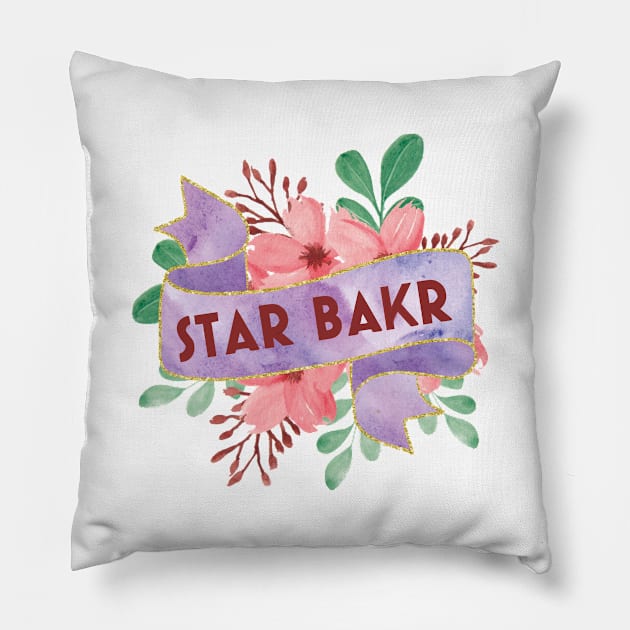 star baker colorful design Pillow by shimodesign