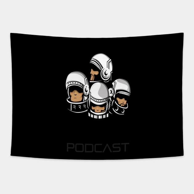 Official Black Astronauts Podcast Logo Tapestry by Black Astronauts Podcast Network Store