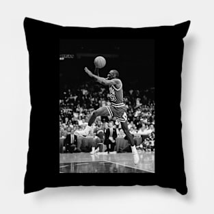 BASKETBALLART -JORDAN BLACK WHITE 14 Pillow