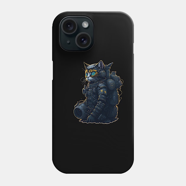 Mecha Cat_015 Phone Case by Kulturmagazine