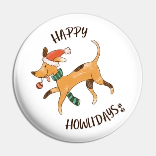 Happy Howlidays Pin