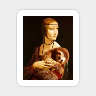 Lady with a Sloth Magnet