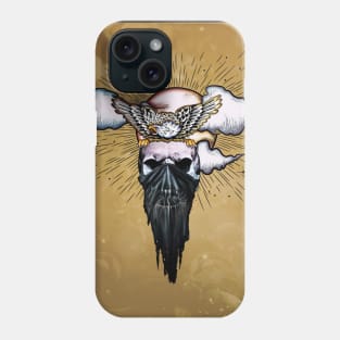 Skull with eagle Phone Case