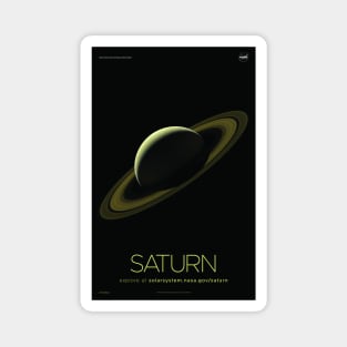 Saturn The Ringed Planet, God Of Agriculture &amp; Wealth | Solar System & Beyond Magnet