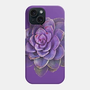 succulent purple Phone Case