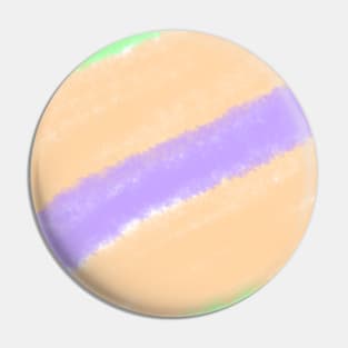 Green orange purple pastel art Pin