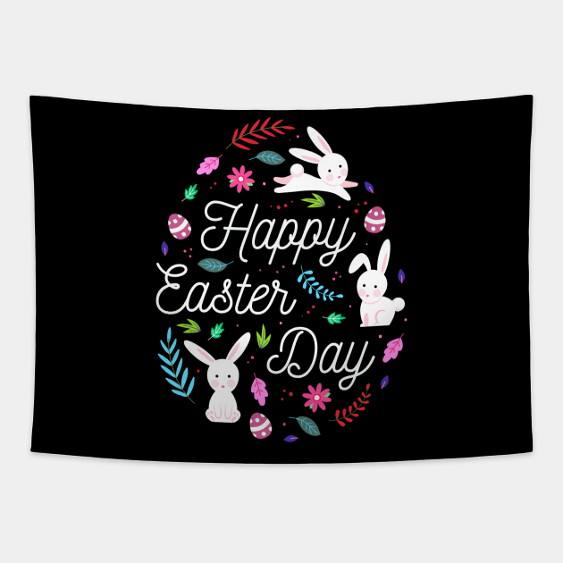 Happy Easter Day Tapestry by HellySween