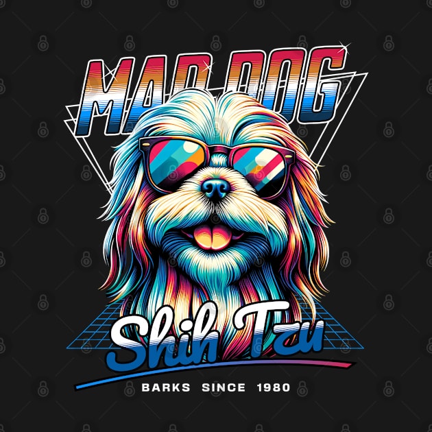 Mad Dog Shih Tzu by Miami Neon Designs