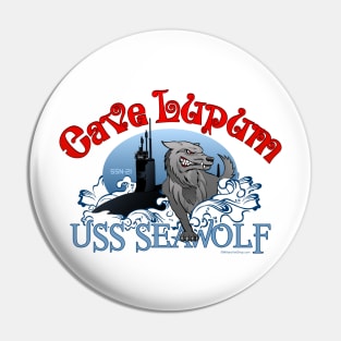Cave Lupum - USS Seawolf SSN21 Pin
