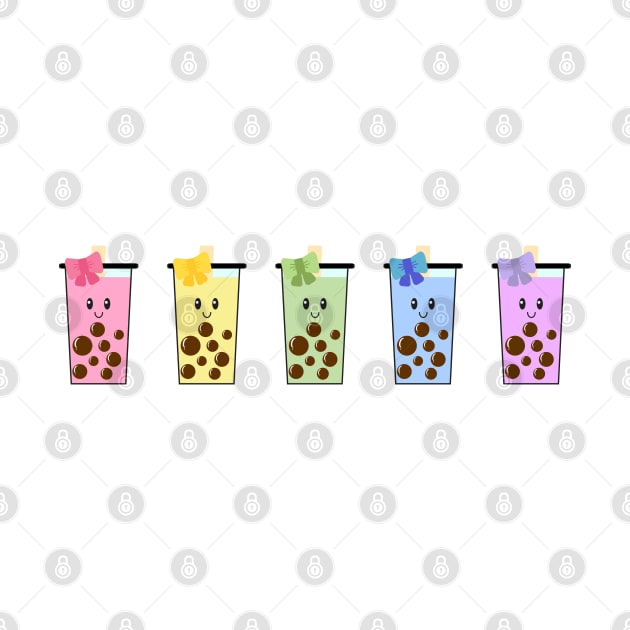 Rainbow Boba Cups by Kelly Gigi