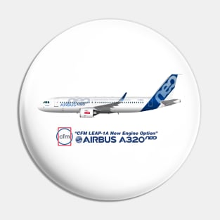 Illustration of Airbus A320 NEO F-WNEW Pin