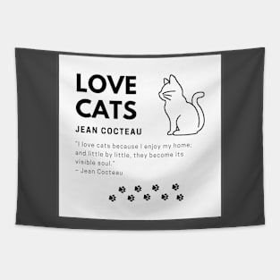 Love Cats - Jean Cocteau Tapestry