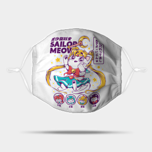 Sailor Moon Mask - Sailor Meow by Ilustrata