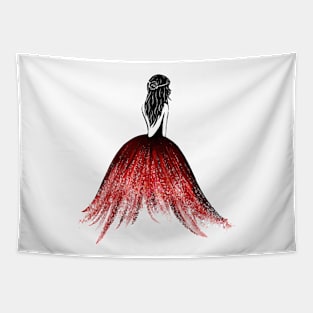 Ballgown Girl Tapestry