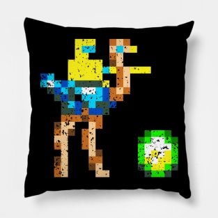 Joust - Mounted Hero and Egg (distressed) Pillow