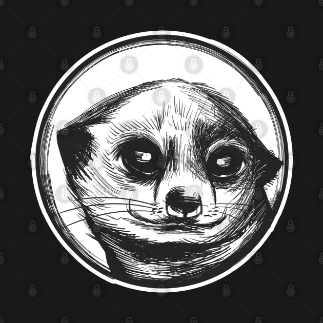 HAND DRAWN MEERKAT by LR_Collections