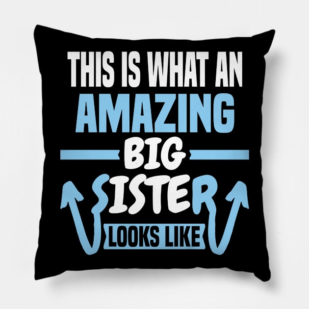 This Is What An Amazing Big Sister Looks Like Pillow by Dhme