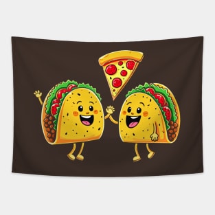 Tacos & Pizza Party Tapestry