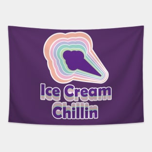 Ice Cream Chillin Girls and Women Tapestry