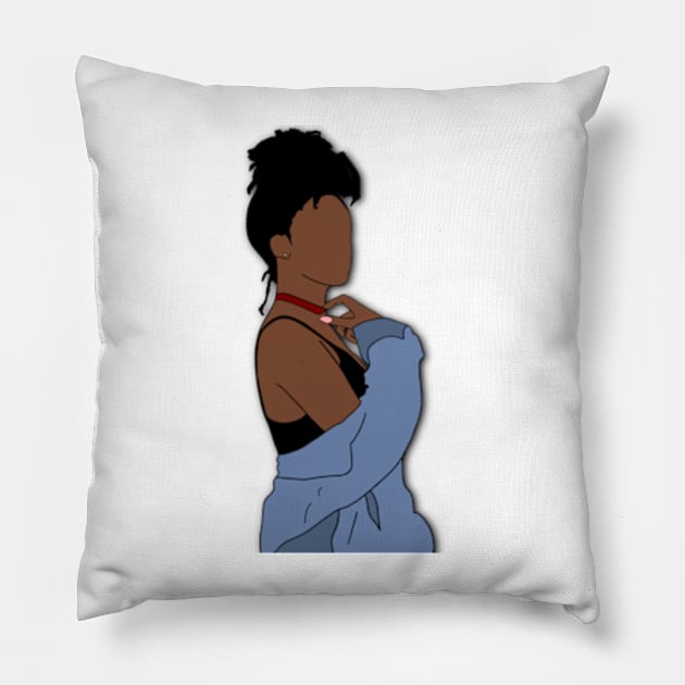 Ari Lennox Fan Art Pillow by tayelectronica