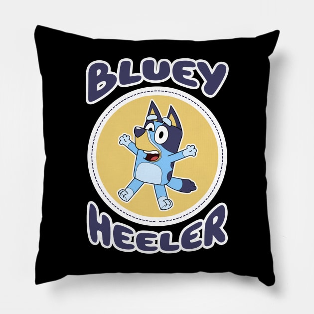 Bluey Heeler Pillow by Fazar.Sisadboy