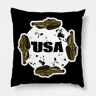 Tank on the moon Pillow